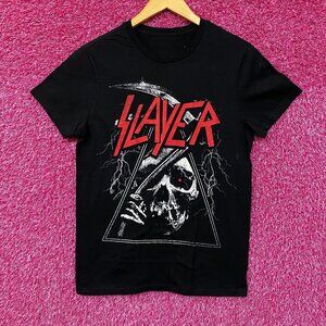 Slayer Logo Triangle Reaper Graphic Design T-Shirt Small